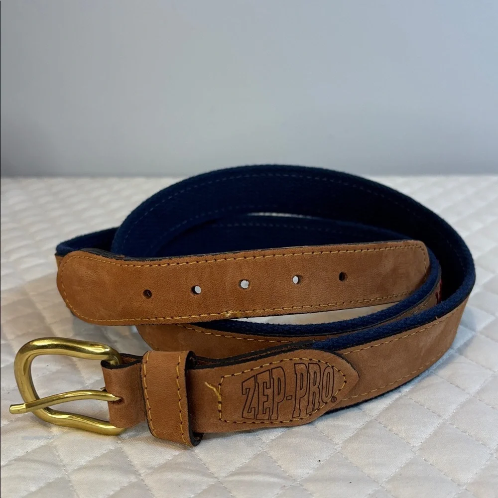 Zep-Pro Canvas and Leather Belt South Carolina Moon and Palm Tree Designs